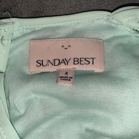 Mint Green Sunday Best Dress - Picture 3 of 3